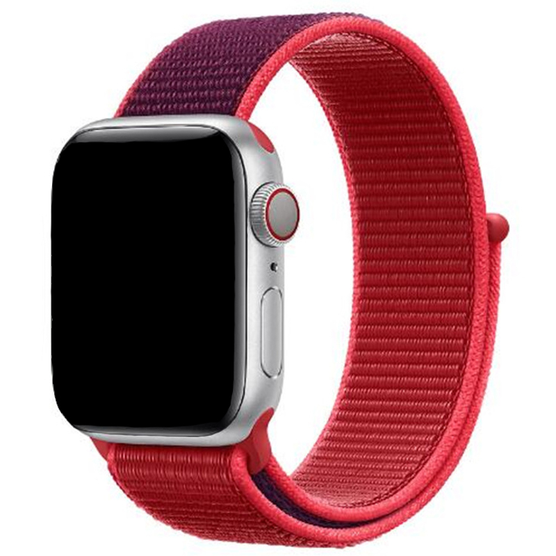 Apple Watch Nylon Sport Loop Band - Rood Mix